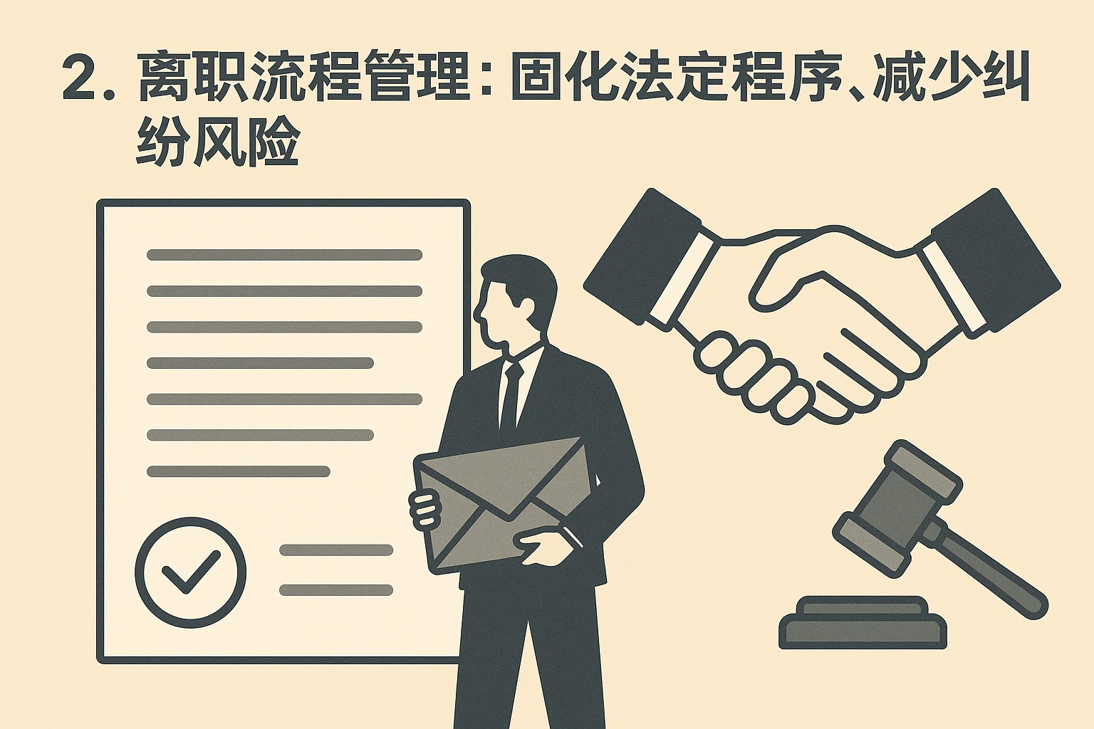 2. 离职流程管理：固化法定程序，减少纠纷风险