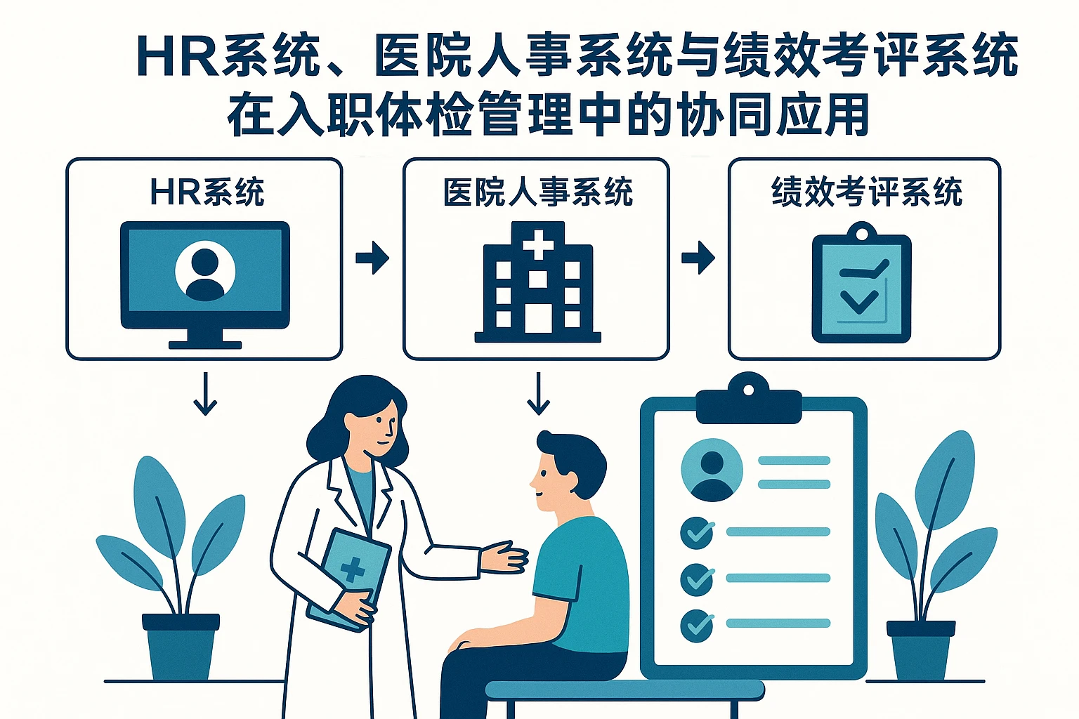 HR系统、医院人事系统与绩效考评系统在入职体检管理中的协同应用