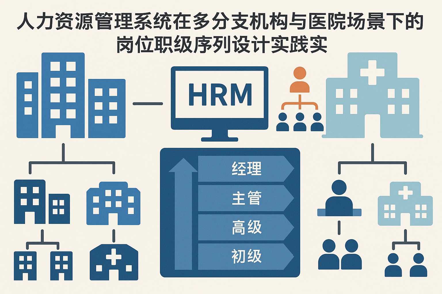 人力资源管理系统在多分支机构与医院场景下的岗位职级序列设计实践