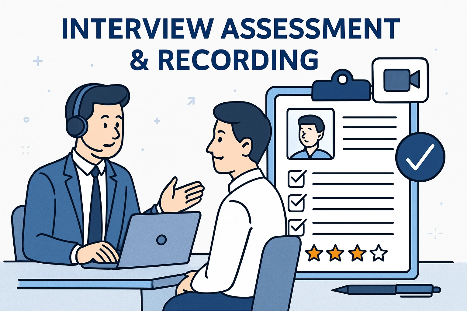 面试评估与记录功能