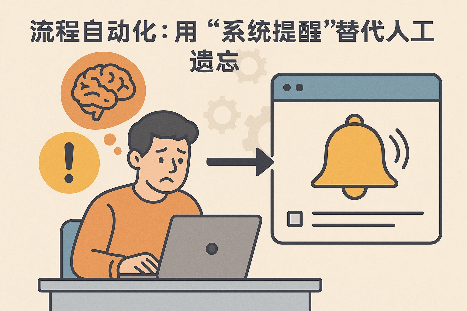 2. 流程自动化：用“系统提醒”替代“人工遗忘”