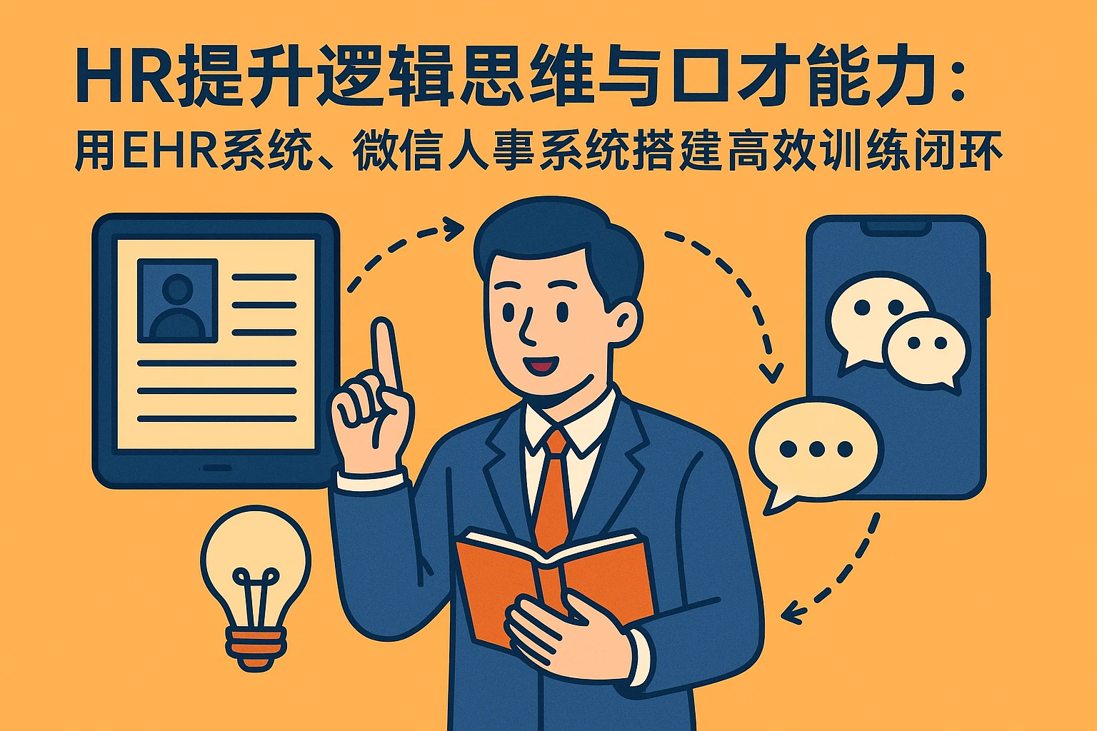 HR提升逻辑思维与口才能力：用EHR系统、微信人事系统搭建高效训练闭环