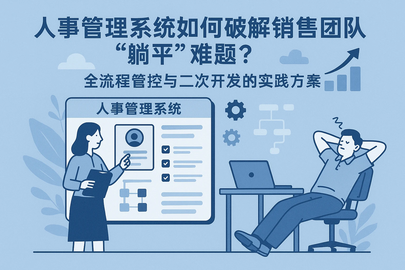人事管理系统如何破解销售团队“躺平”难题？全流程管控与二次开发的实践方案
