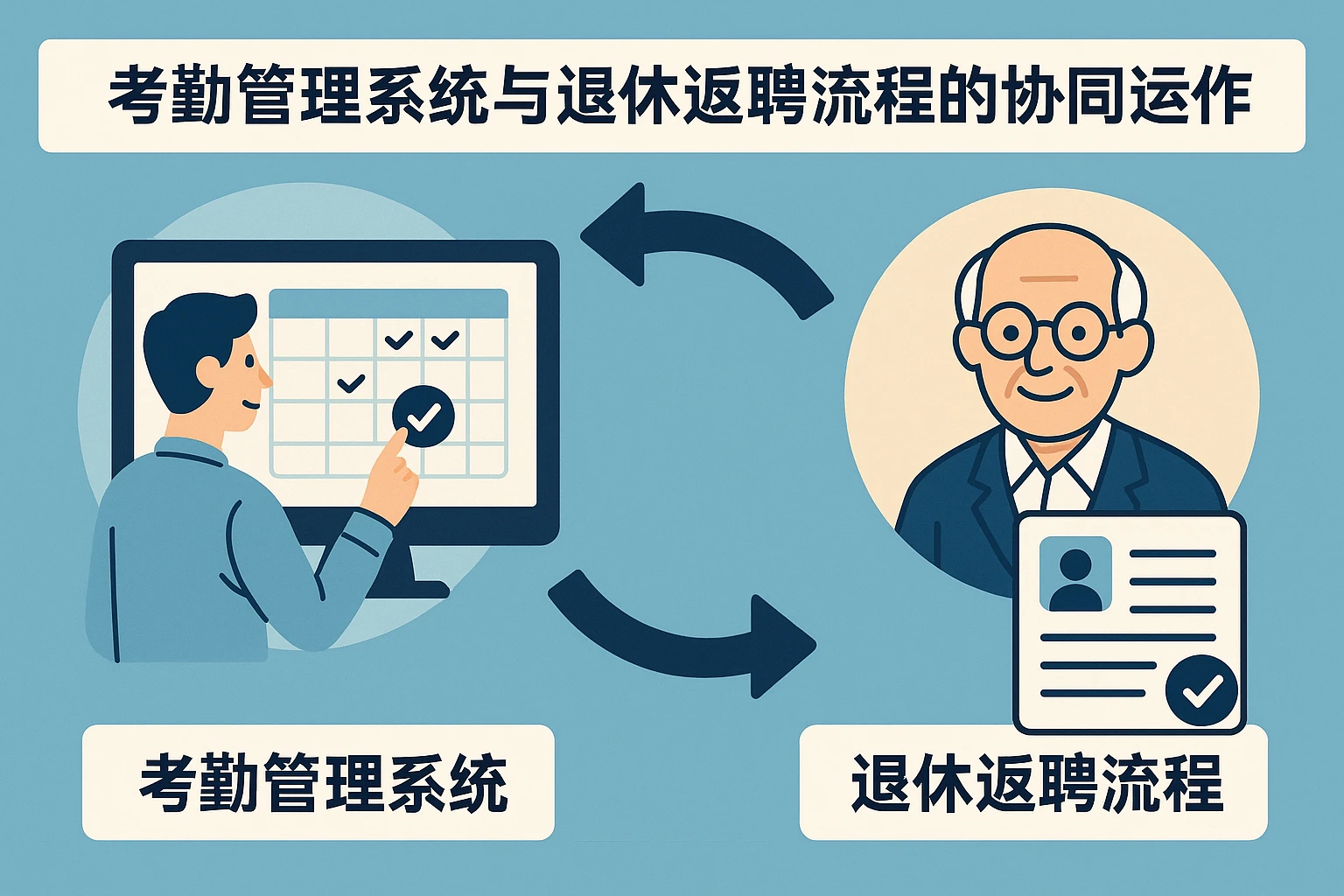 考勤管理系统与退休返聘流程的协同运作