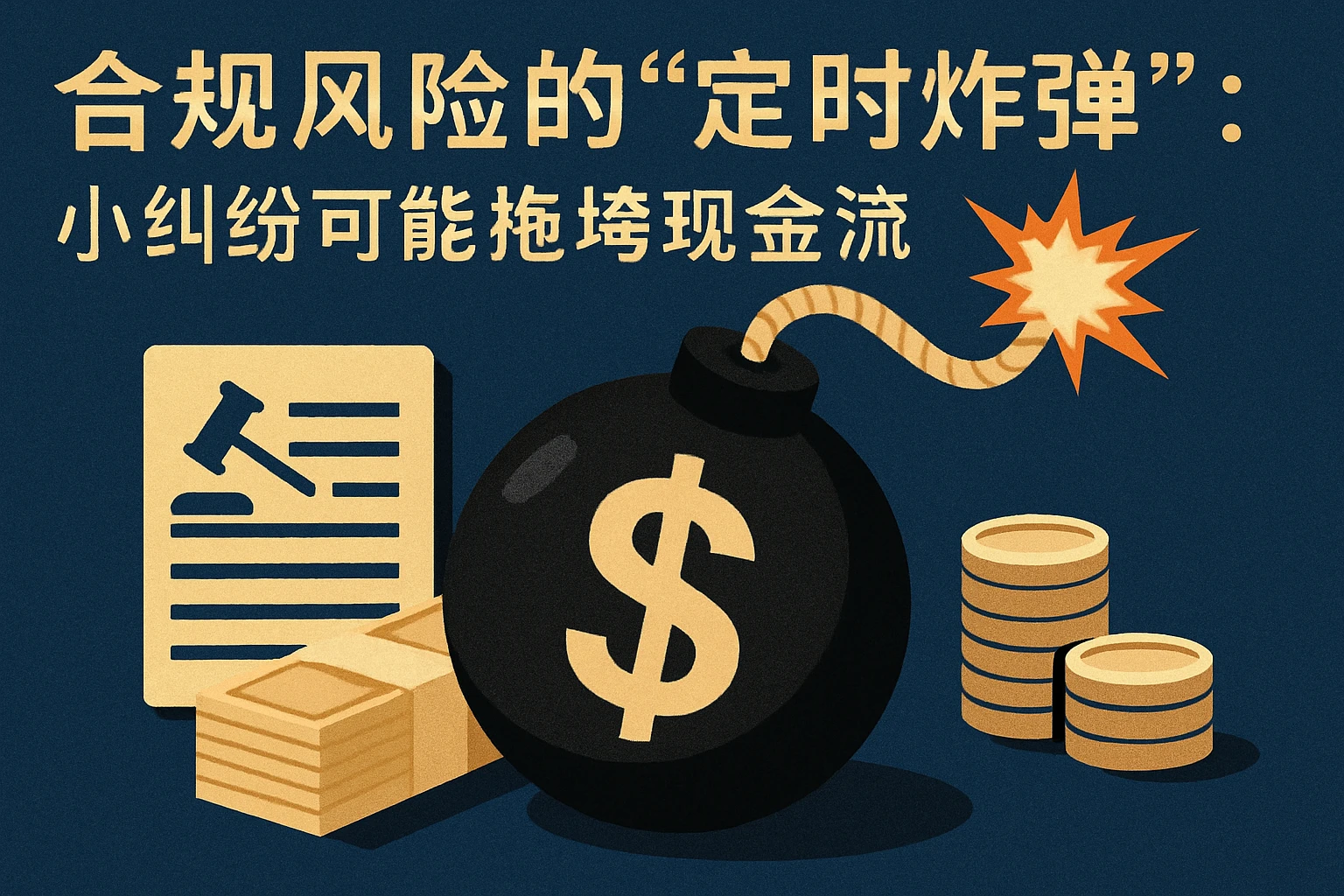 2. 合规风险的“定时炸弹”:小纠纷可能拖垮现金流