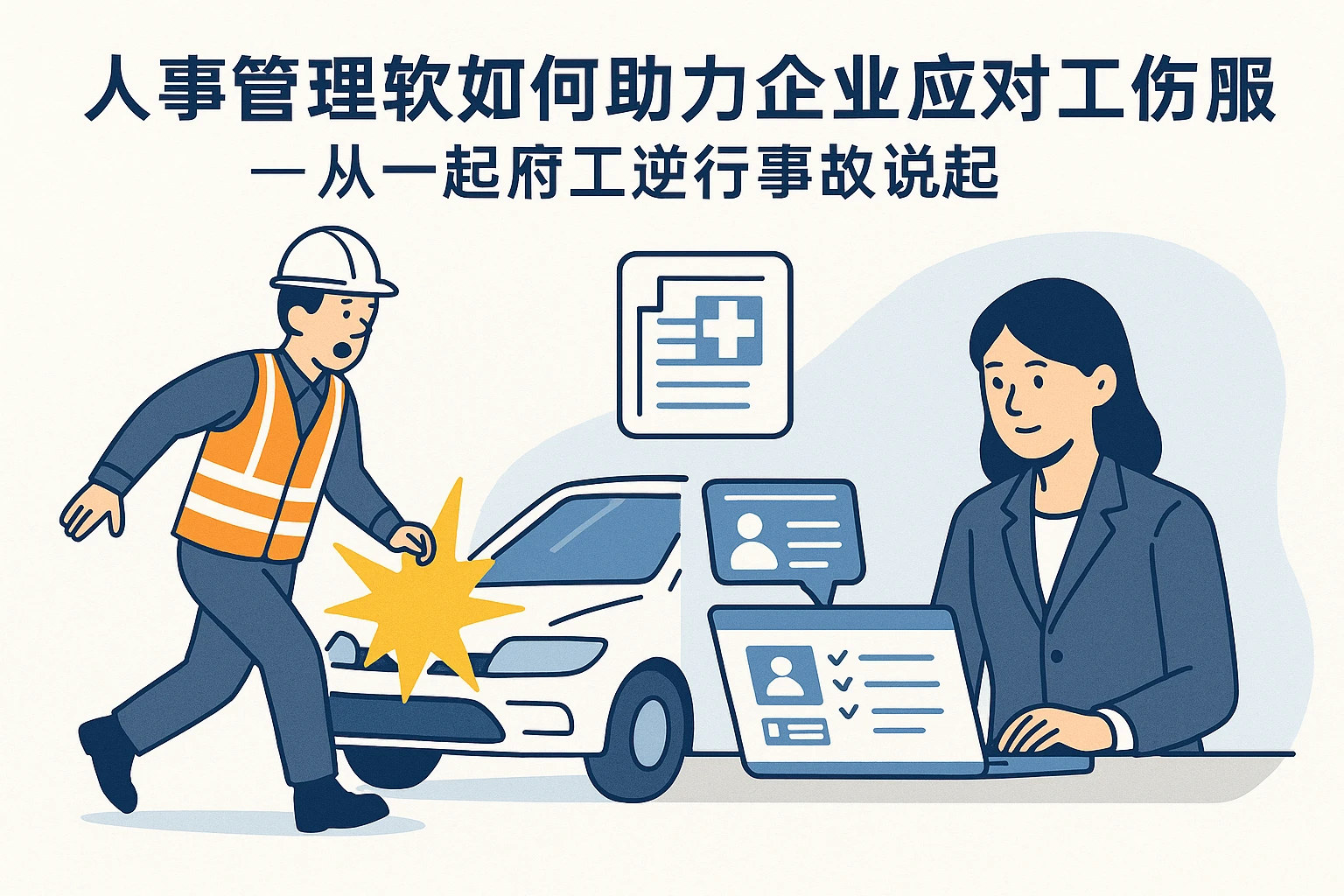 人事管理软件如何助力企业应对工伤申报难题？从一起员工逆行事故说起