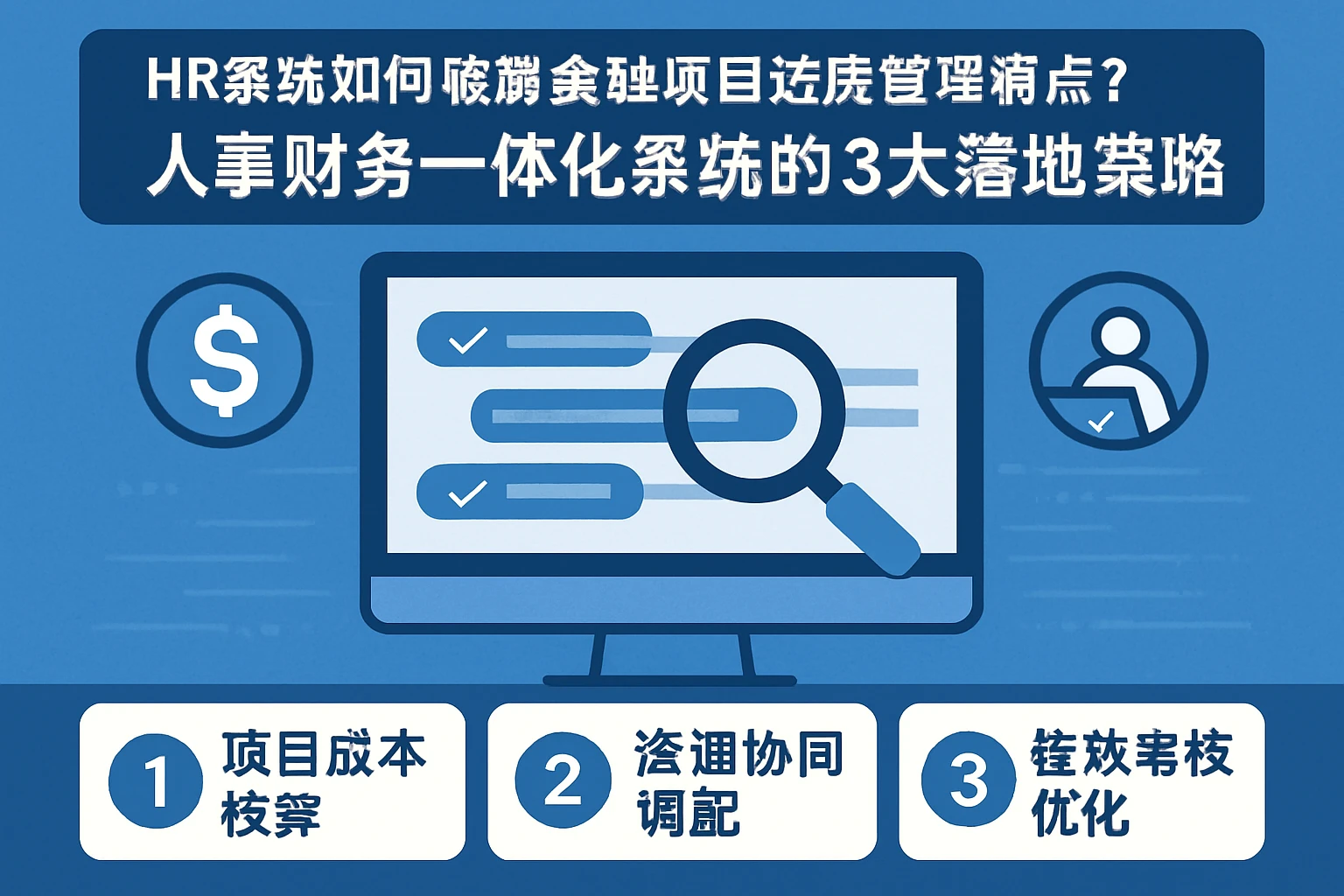 HR系统如何破解金融项目进度管理痛点？人事财务一体化系统的3大落地策略