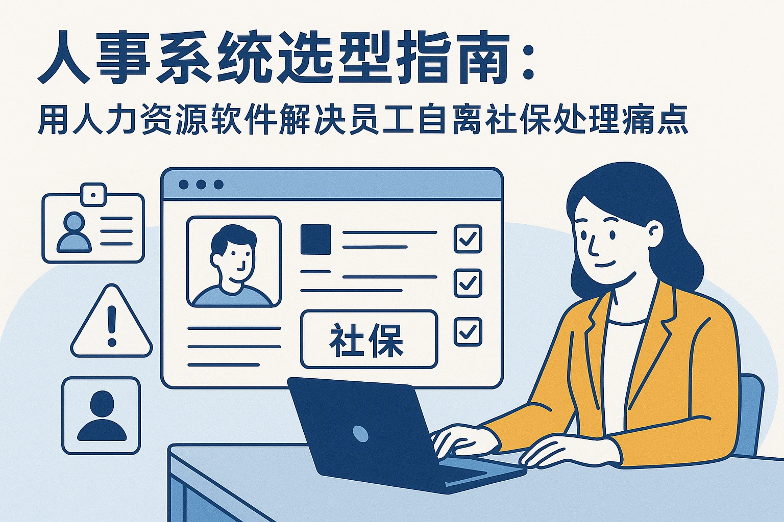 人事系统选型指南：用人力资源软件解决员工自离社保处理痛点