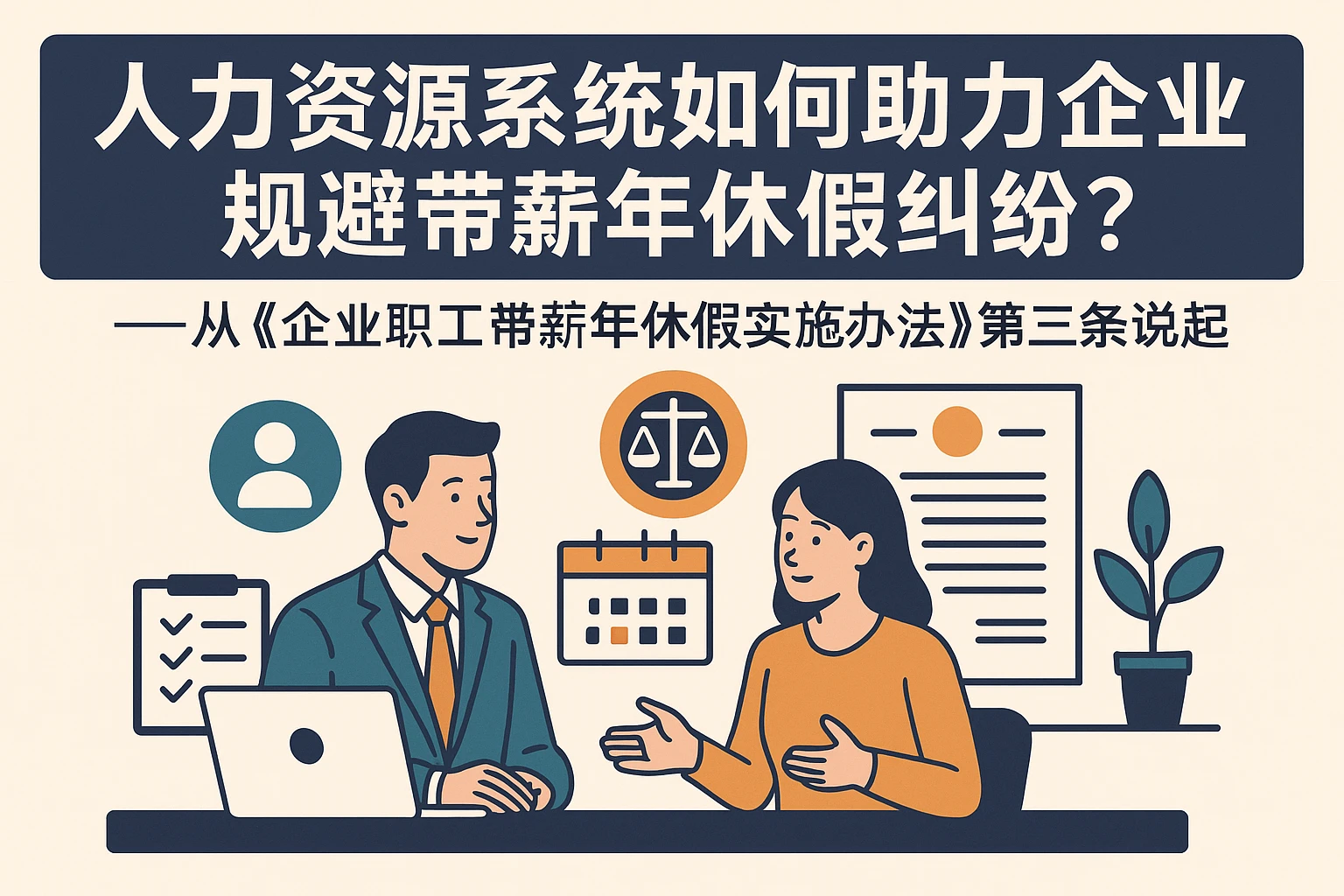 人力资源系统如何助力企业规避带薪年休假纠纷？——从《企业职工带薪年休假实施办法》第三条说起