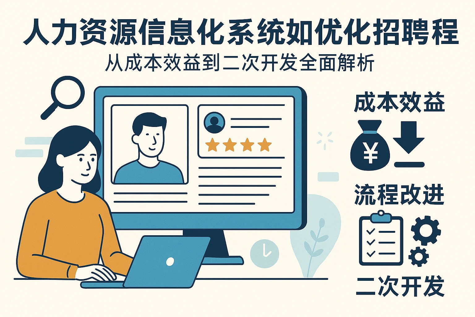 人力资源信息化系统如何优化招聘流程 - 从成本效益到二次开发全面解析