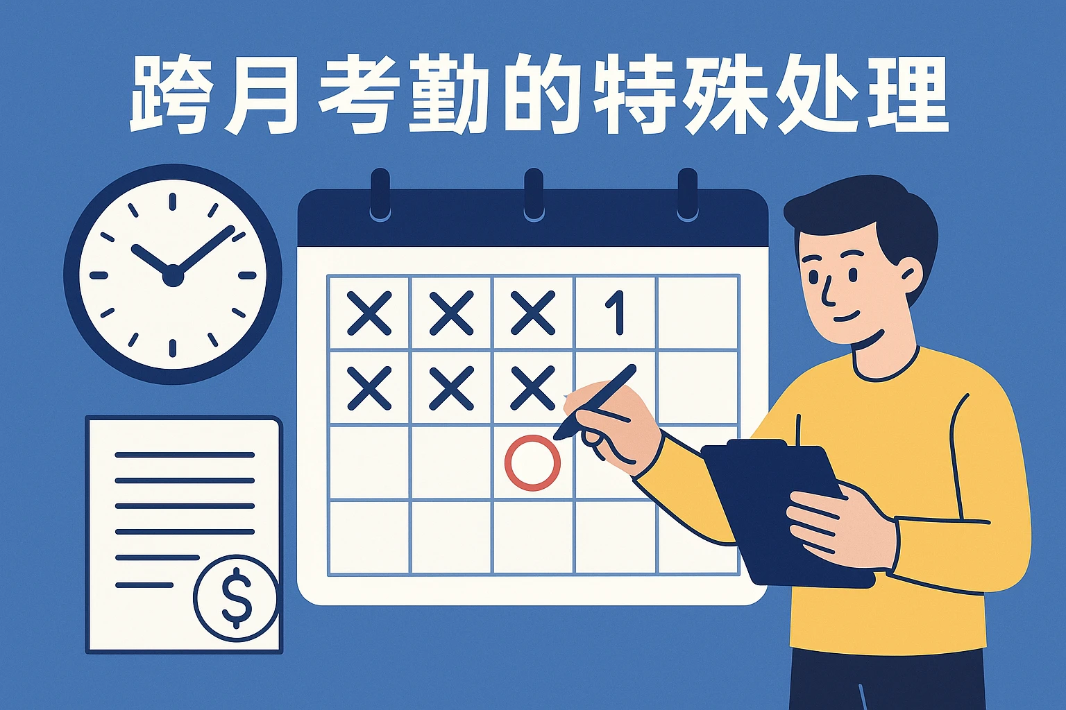 跨月考勤的特殊处理