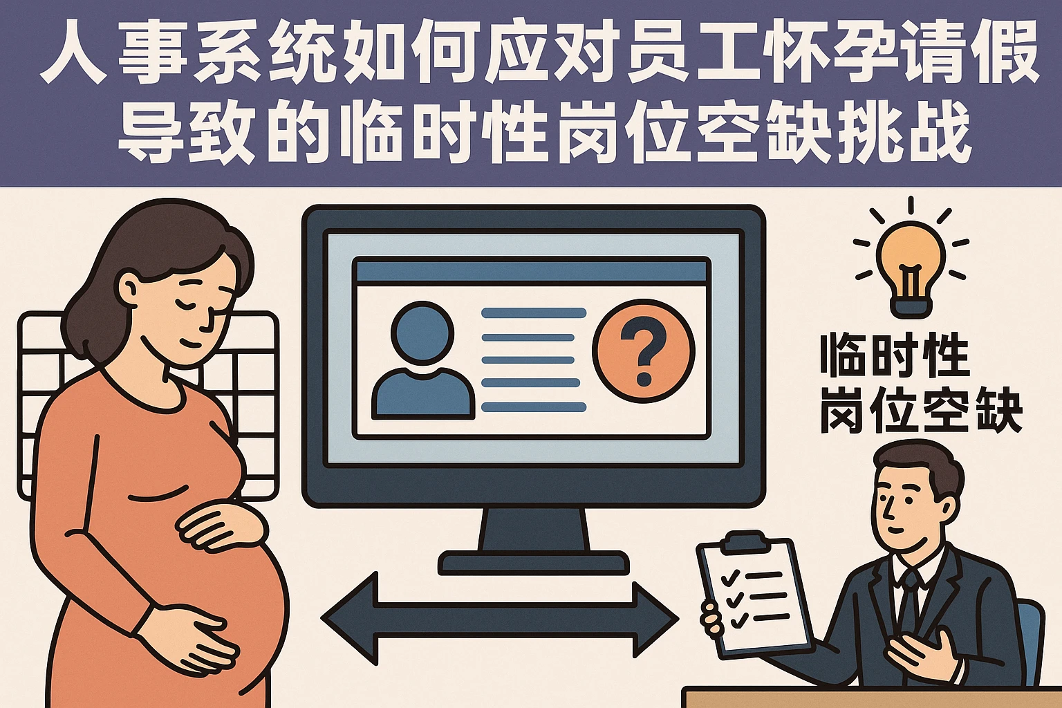 人事系统如何应对员工怀孕请假导致的临时性岗位空缺挑战