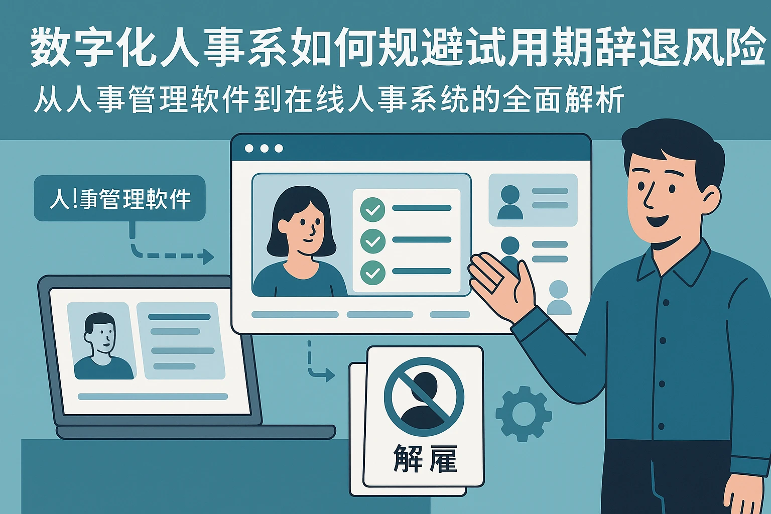 数字化人事系统如何规避试用期辞退风险：从人事管理软件到在线人事系统的全面解析