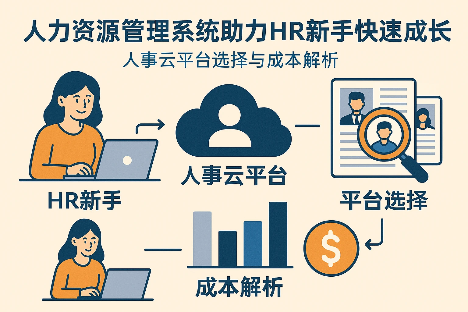 人力资源管理系统助力HR新手快速成长：人事云平台选择与成本解析