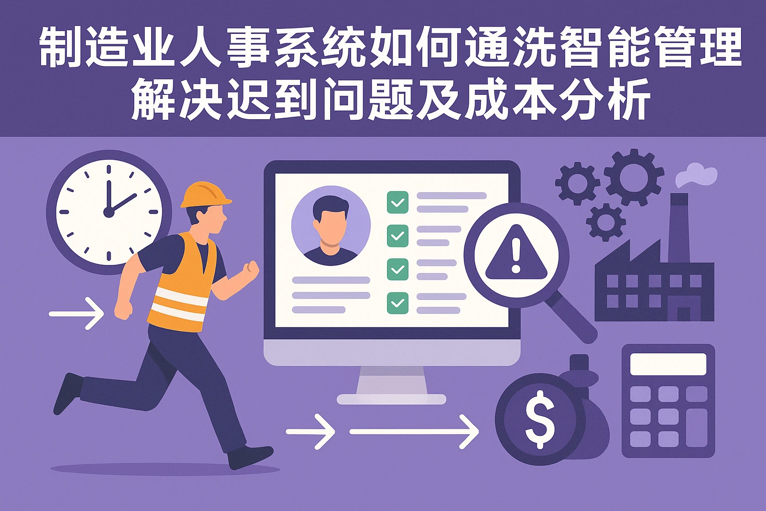 制造业人事系统如何通过智能化管理解决迟到问题及成本分析
