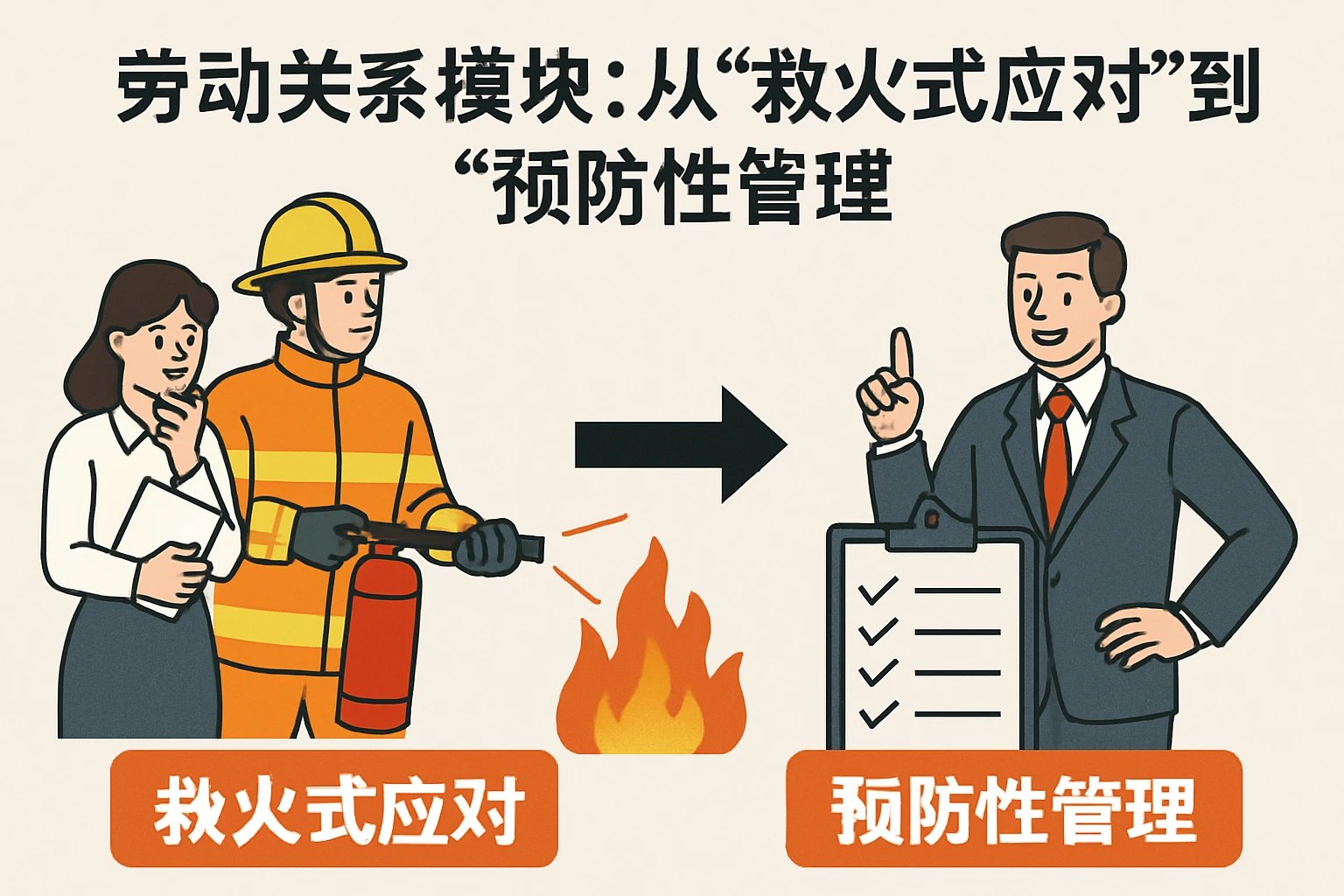 1. 劳动关系模块：从“救火式应对”到“预防性管理”