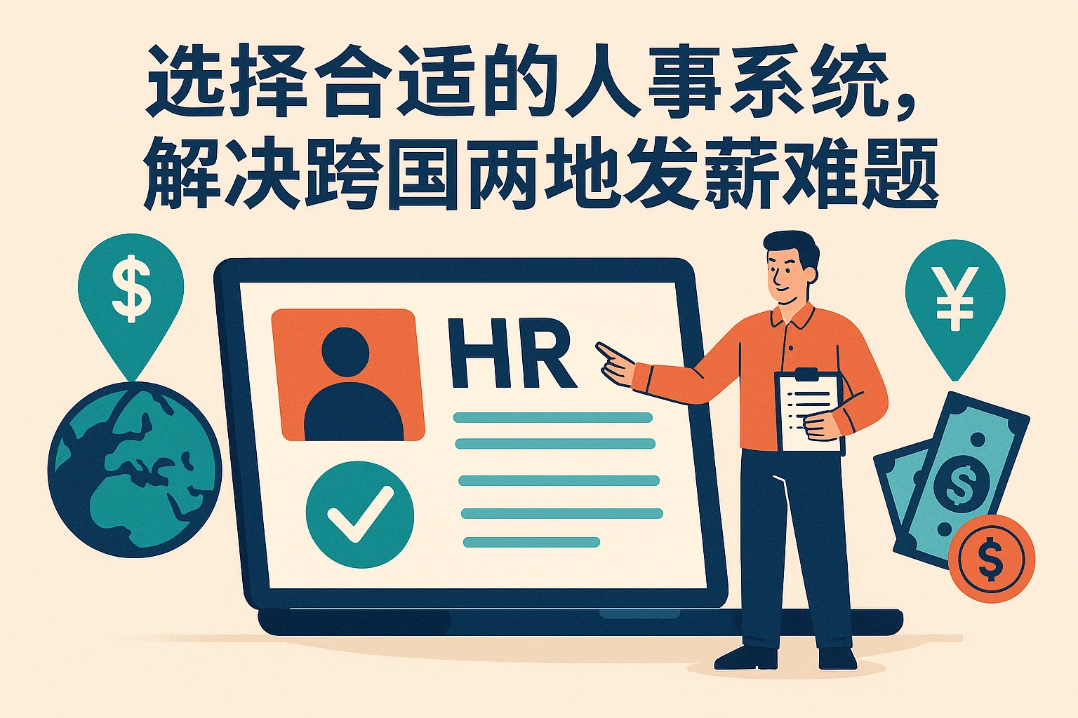 选择合适的人事系统，解决跨国两地发薪难题