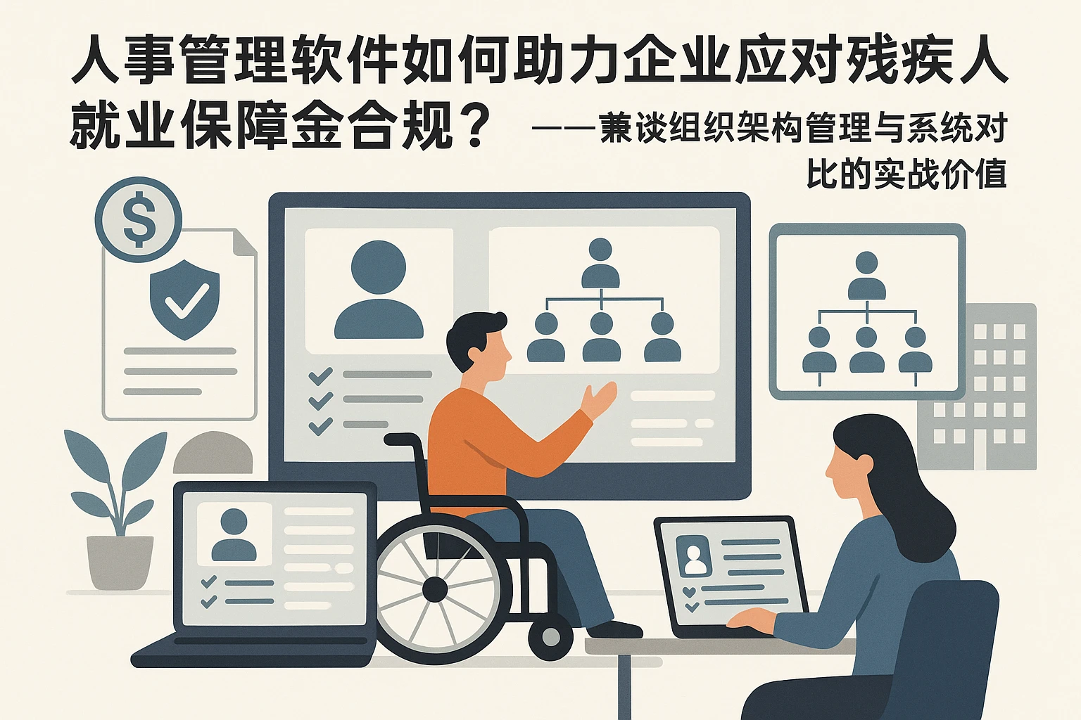 人事管理软件如何助力企业应对残疾人就业保障金合规？——兼谈组织架构管理与系统对比的实战价值