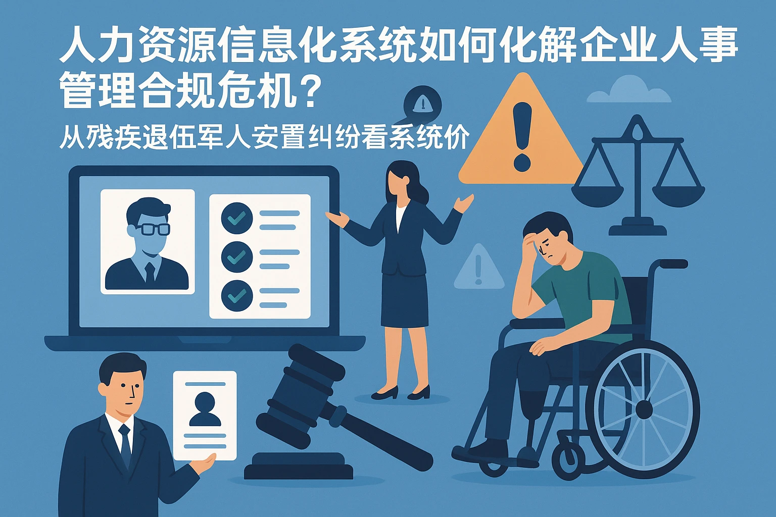人力资源信息化系统如何化解企业人事管理合规危机？从残疾退伍军人安置纠纷看系统价值