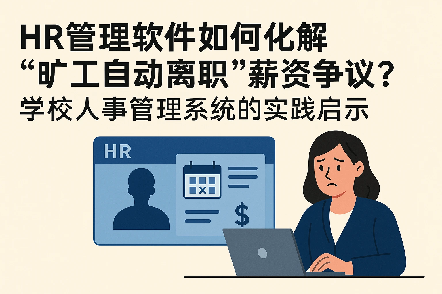 HR管理软件如何化解“旷工自动离职”薪资争议？学校人事管理系统的实践启示