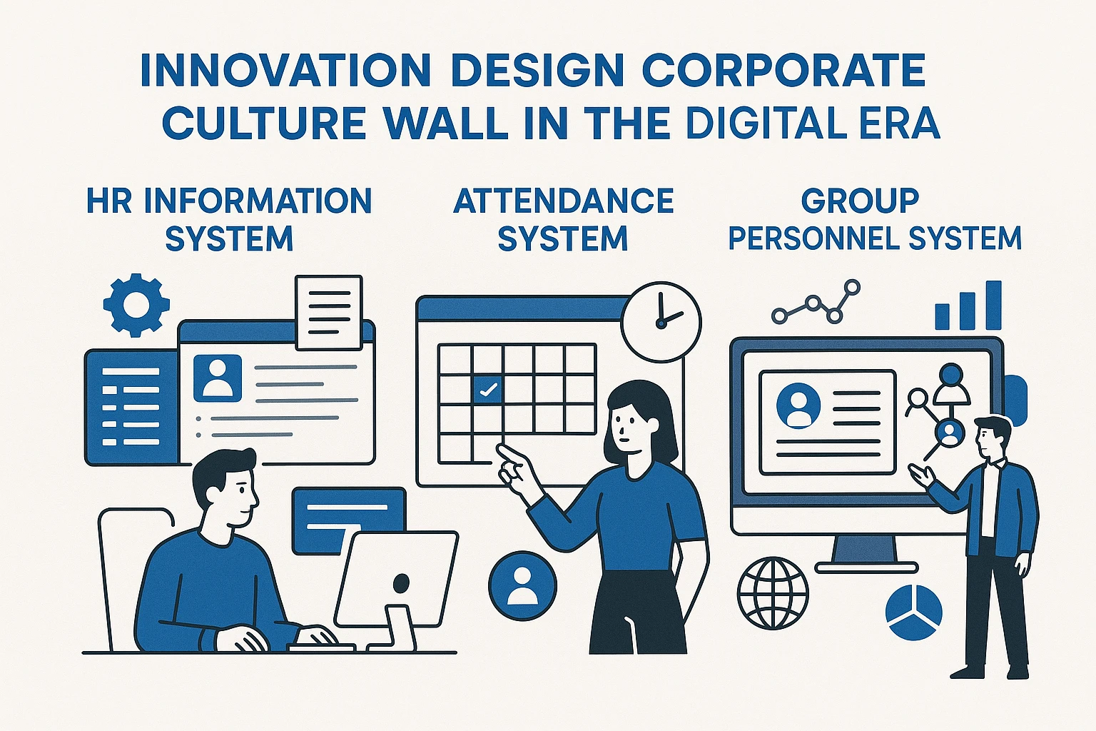 人力资源信息化系统、考勤系统与集团型人事系统：数字化时代企业文化墙的创新设计