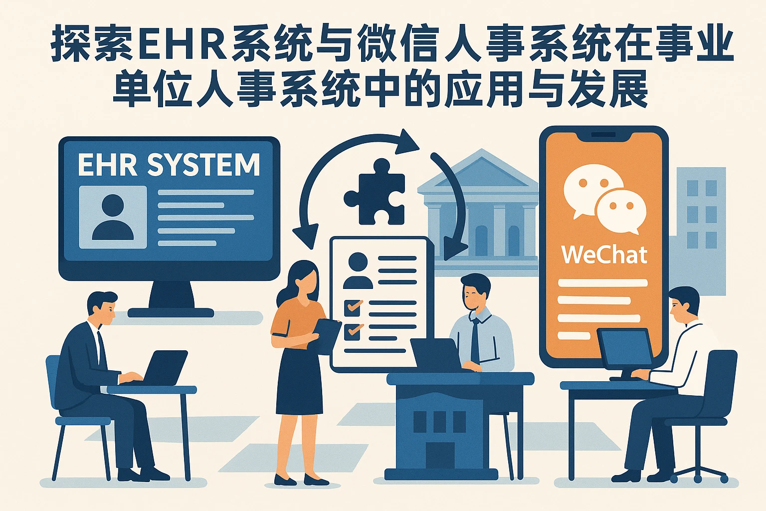 探索EHR系统与微信人事系统在事业单位人事系统中的应用与发展