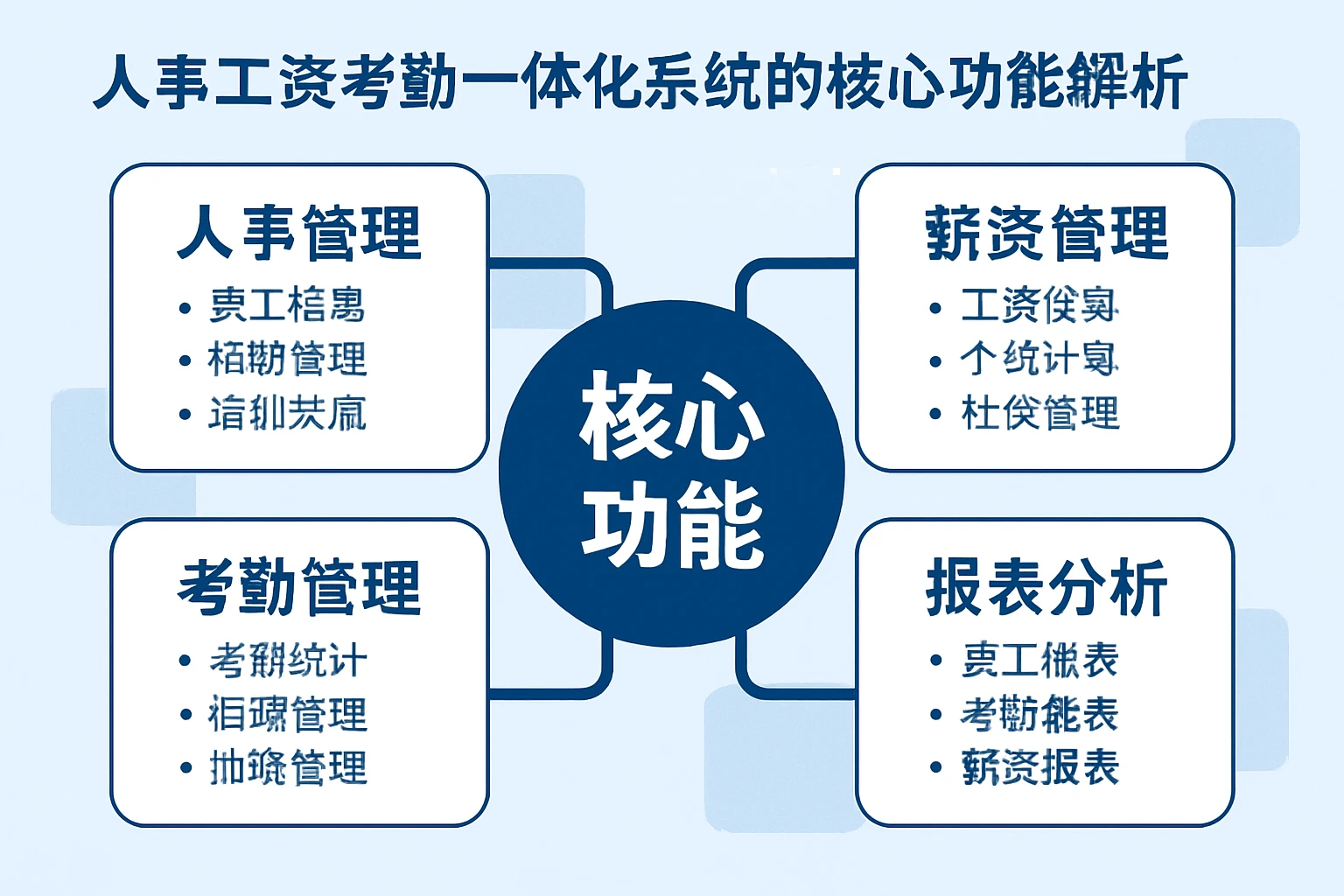 人事工资考勤一体化系统的核心功能解析