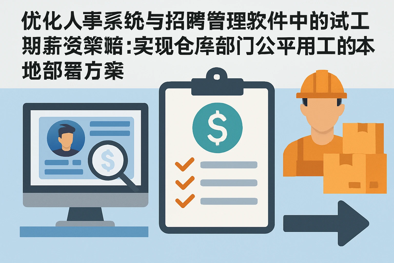 优化人事系统与招聘管理软件中的试工期薪资策略：实现仓库部门公平用工的本地部署方案
