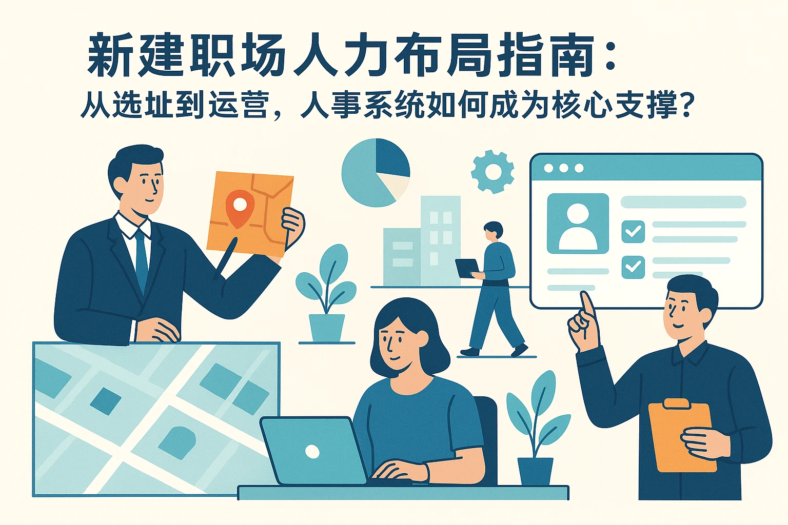 新建职场人力布局指南：从选址到运营，人事系统如何成为核心支撑？