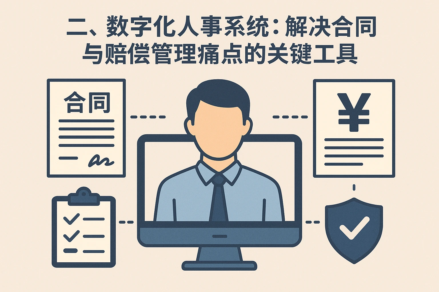 二、数字化人事系统：解决合同与赔偿管理痛点的关键工具