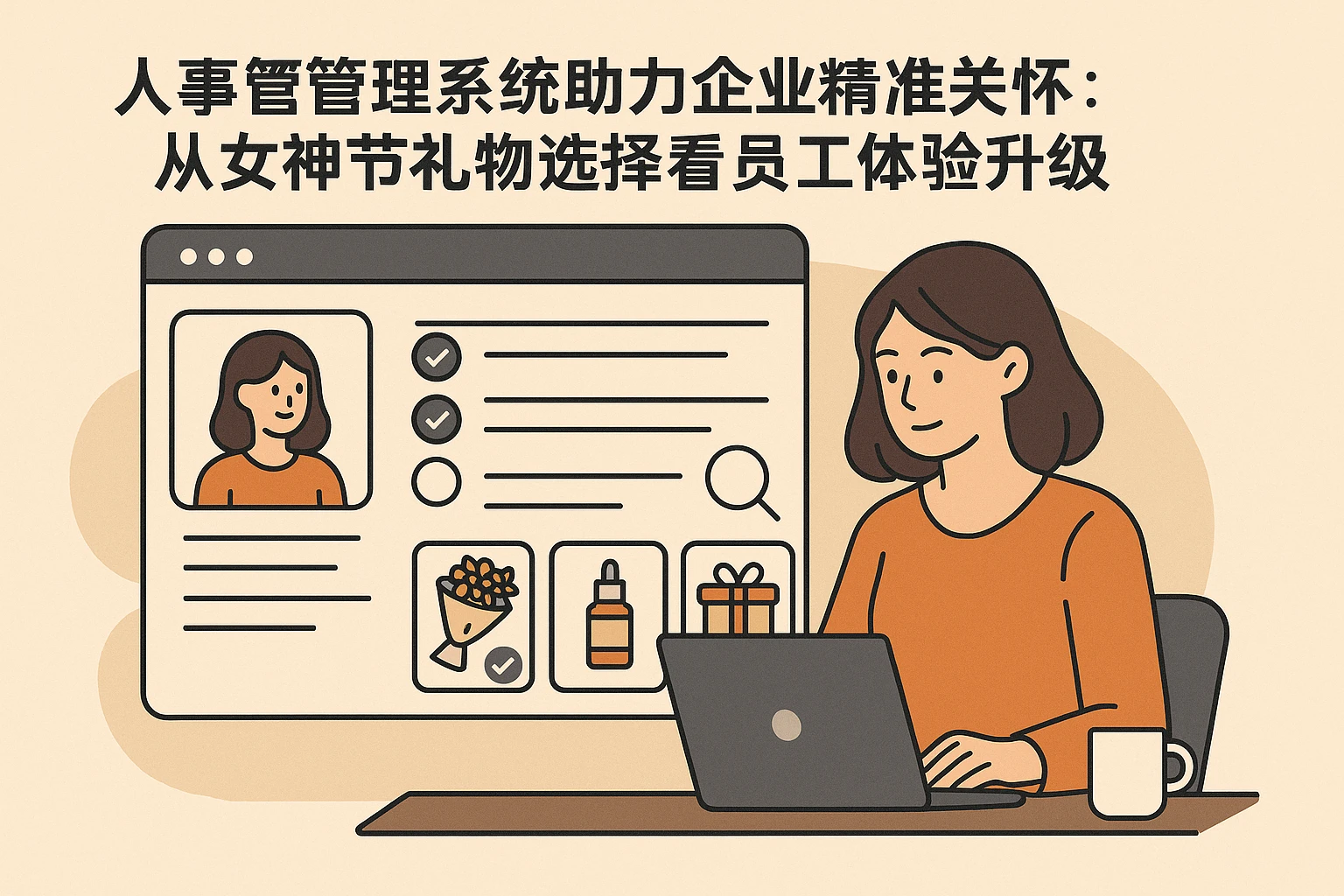 人事管理系统助力企业精准关怀：从女神节礼物选择看员工体验升级