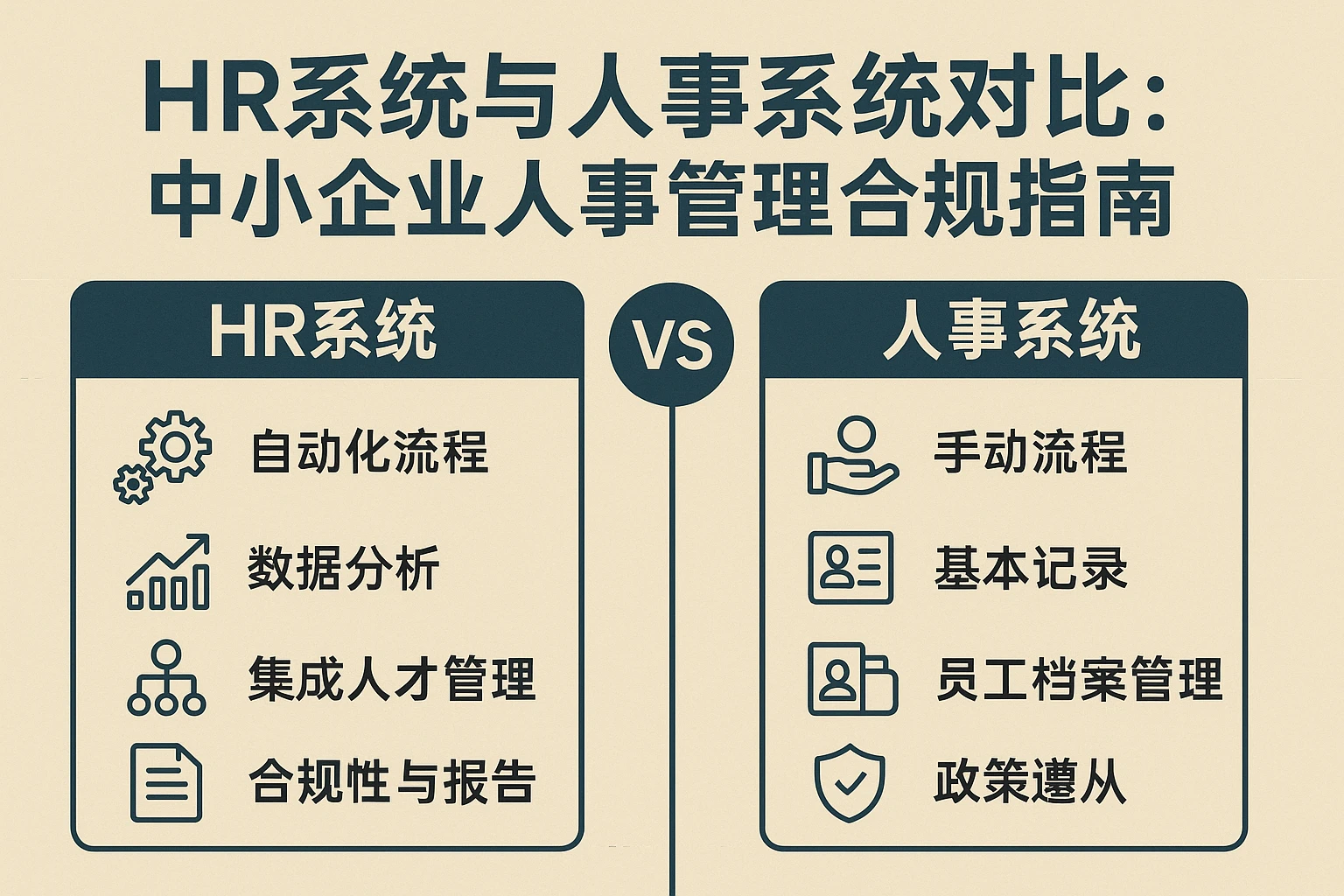 HR系统与人事系统对比：中小企业人事管理合规指南