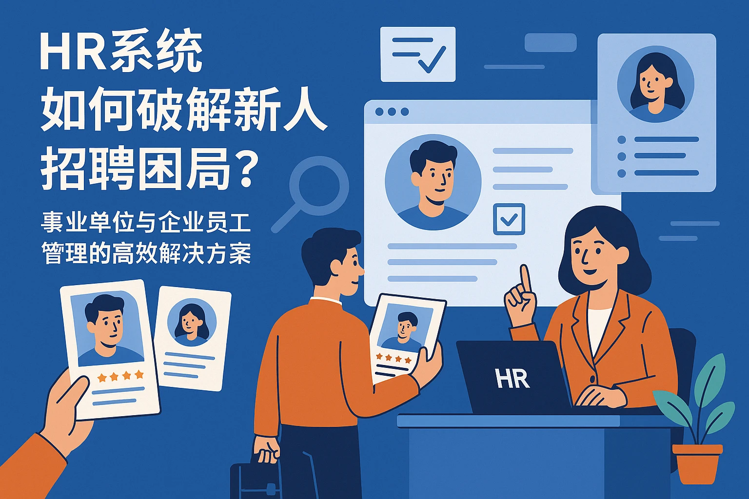 HR系统如何破解新人招聘困局？事业单位与企业员工管理的高效解决方案