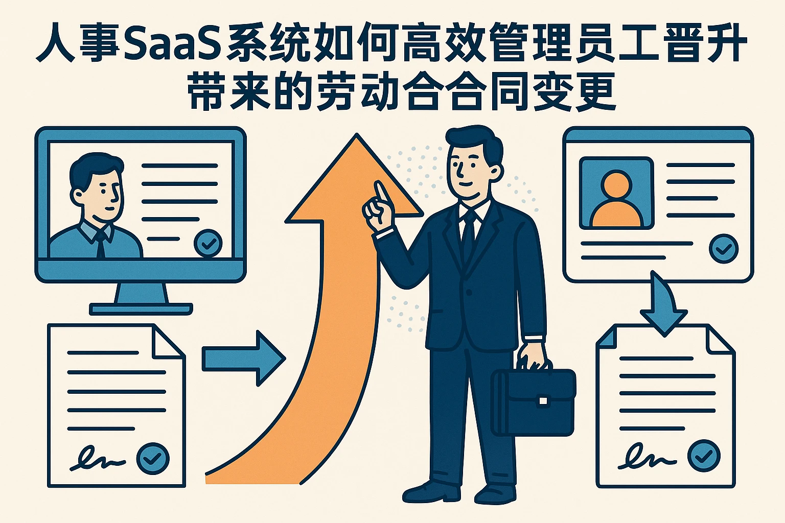 人事SaaS系统如何高效管理员工晋升带来的劳动合同变更