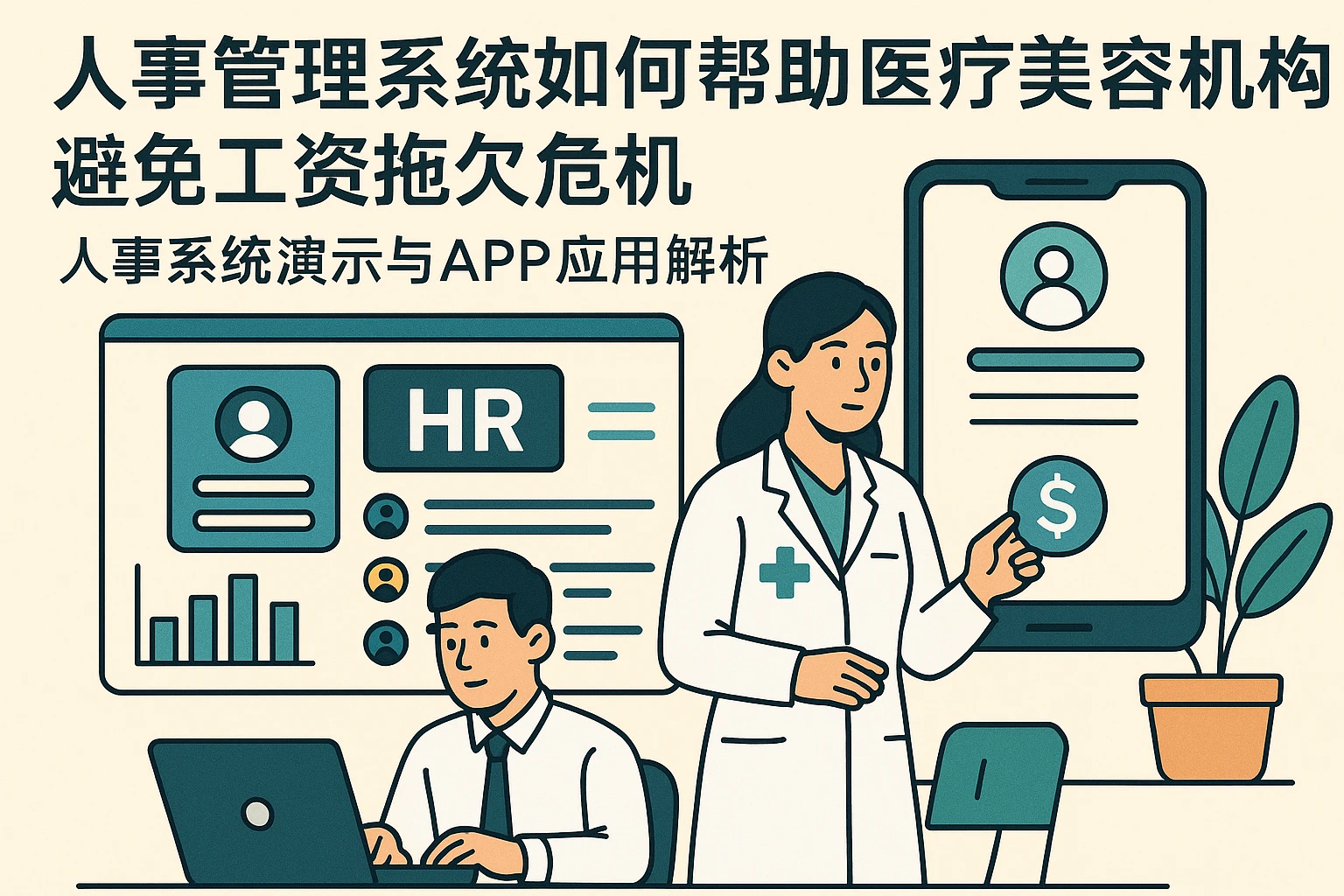 人事管理系统如何帮助医疗美容机构避免工资拖欠危机 - 人事系统演示与APP应用解析