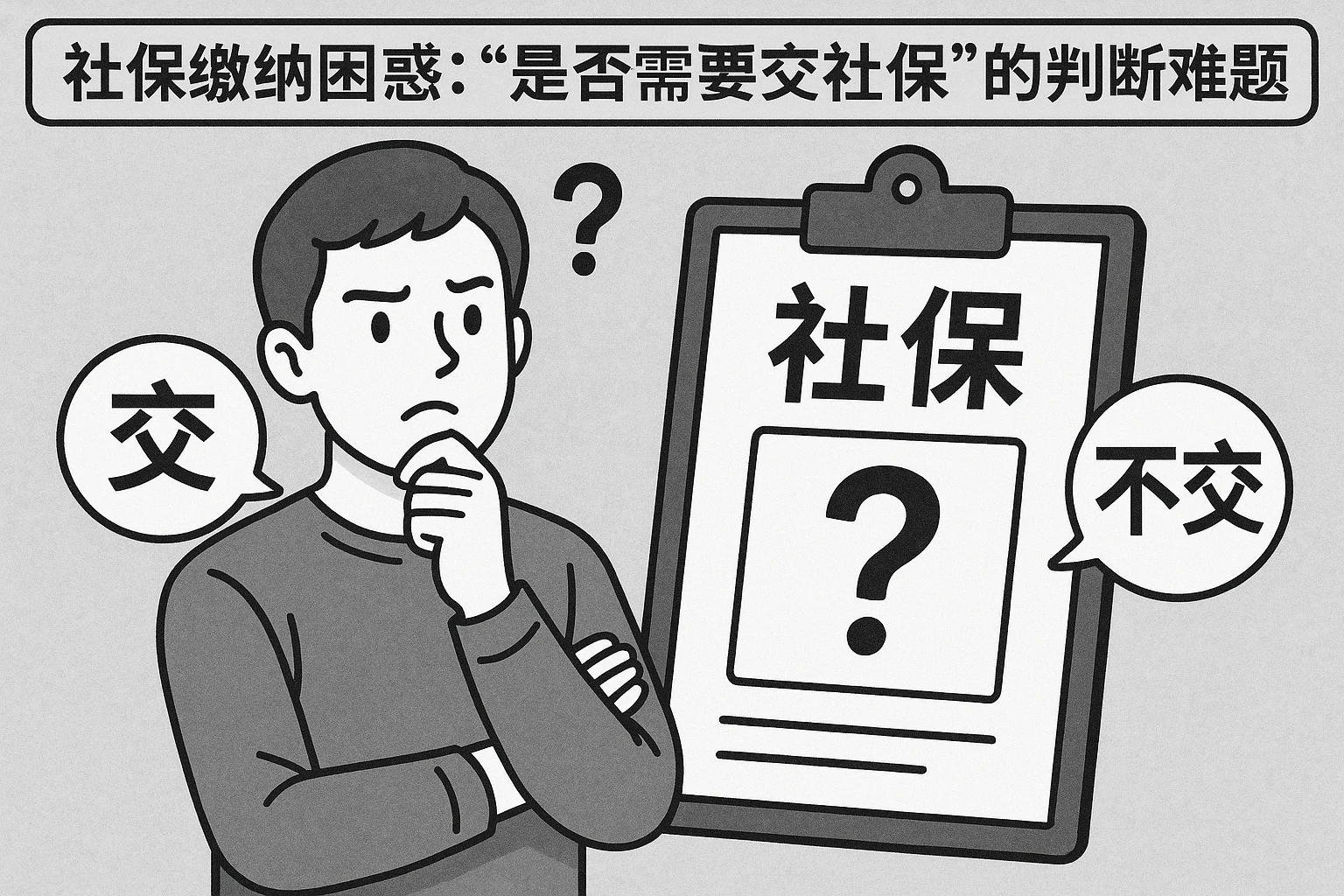 2. 社保缴纳困惑：“是否需要交社保”的判断难题
