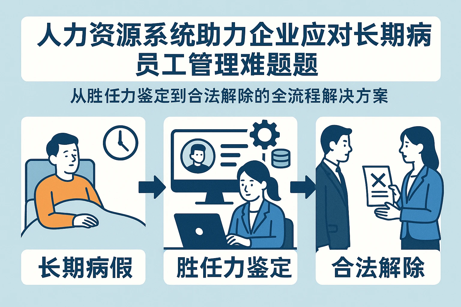 人力资源系统助力企业应对长期病假员工管理难题——从胜任力鉴定到合法解除的全流程解决方案