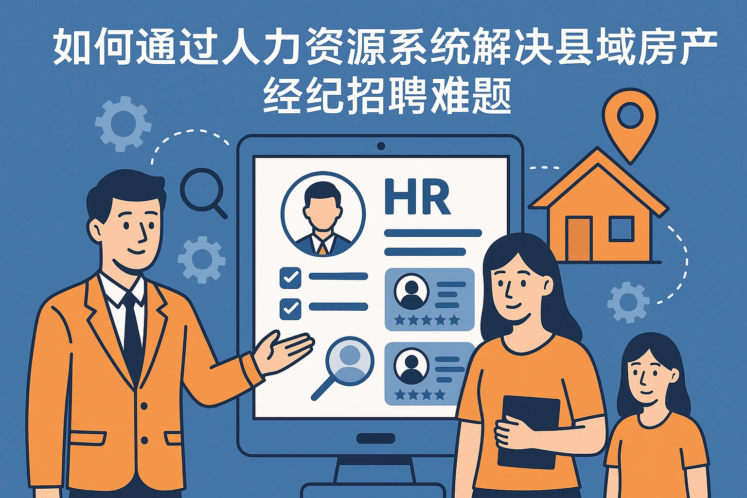 如何通过人力资源系统解决县域房产经纪招聘难题