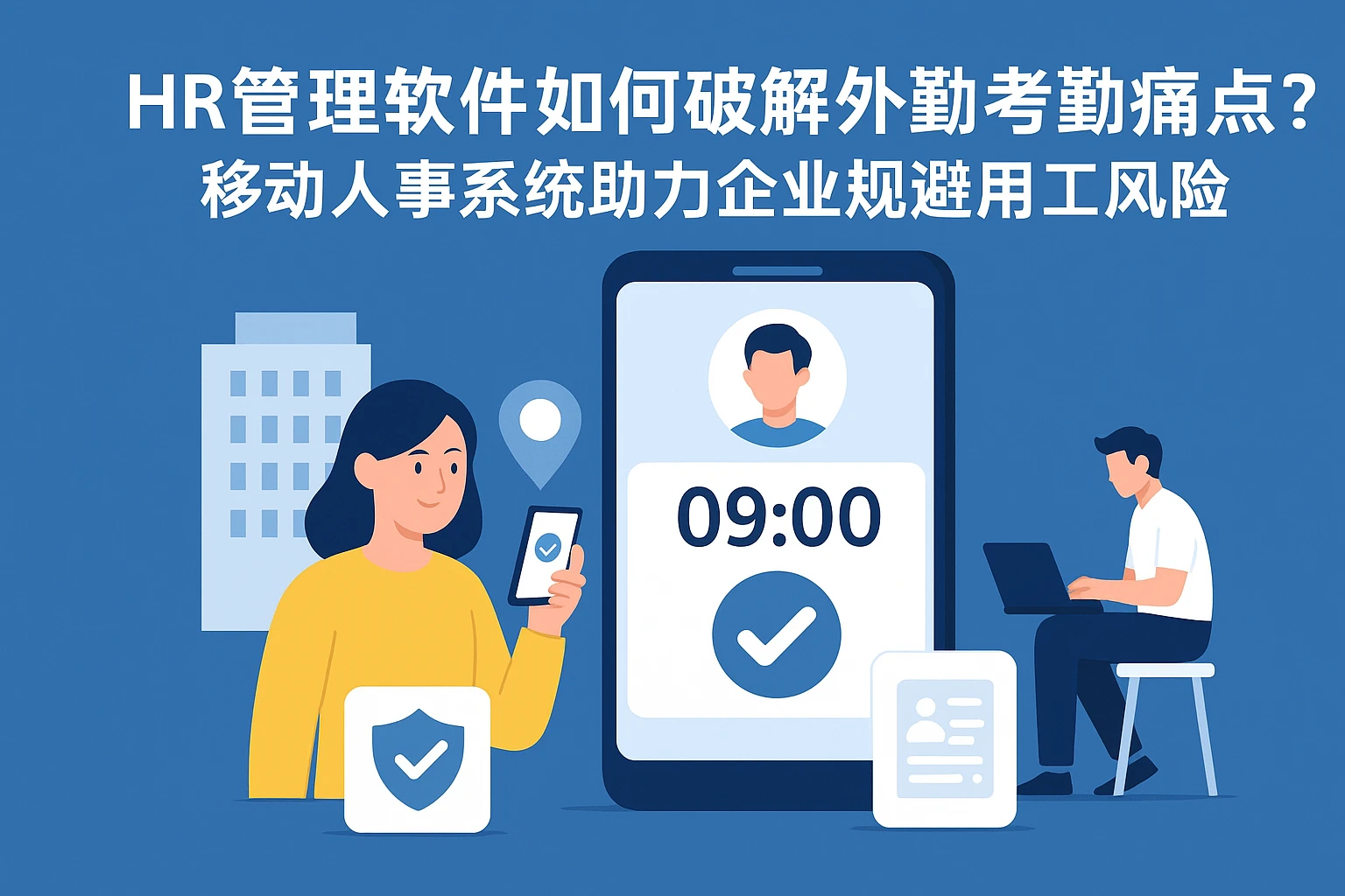 HR管理软件如何破解外勤考勤痛点？移动人事系统助力企业规避用工风险