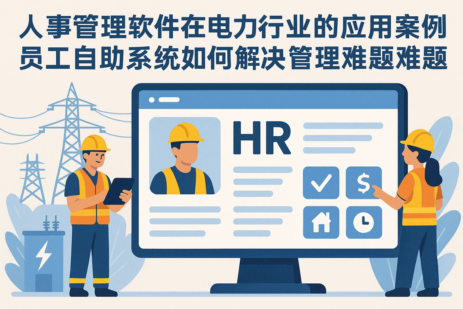 人事管理软件在电力行业的应用案例：员工自助系统如何解决管理难题