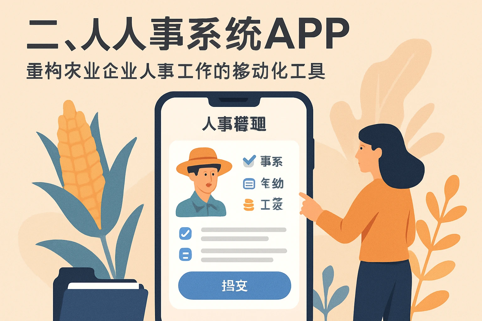 二、人事系统APP:重构农业企业人事工作的移动化工具