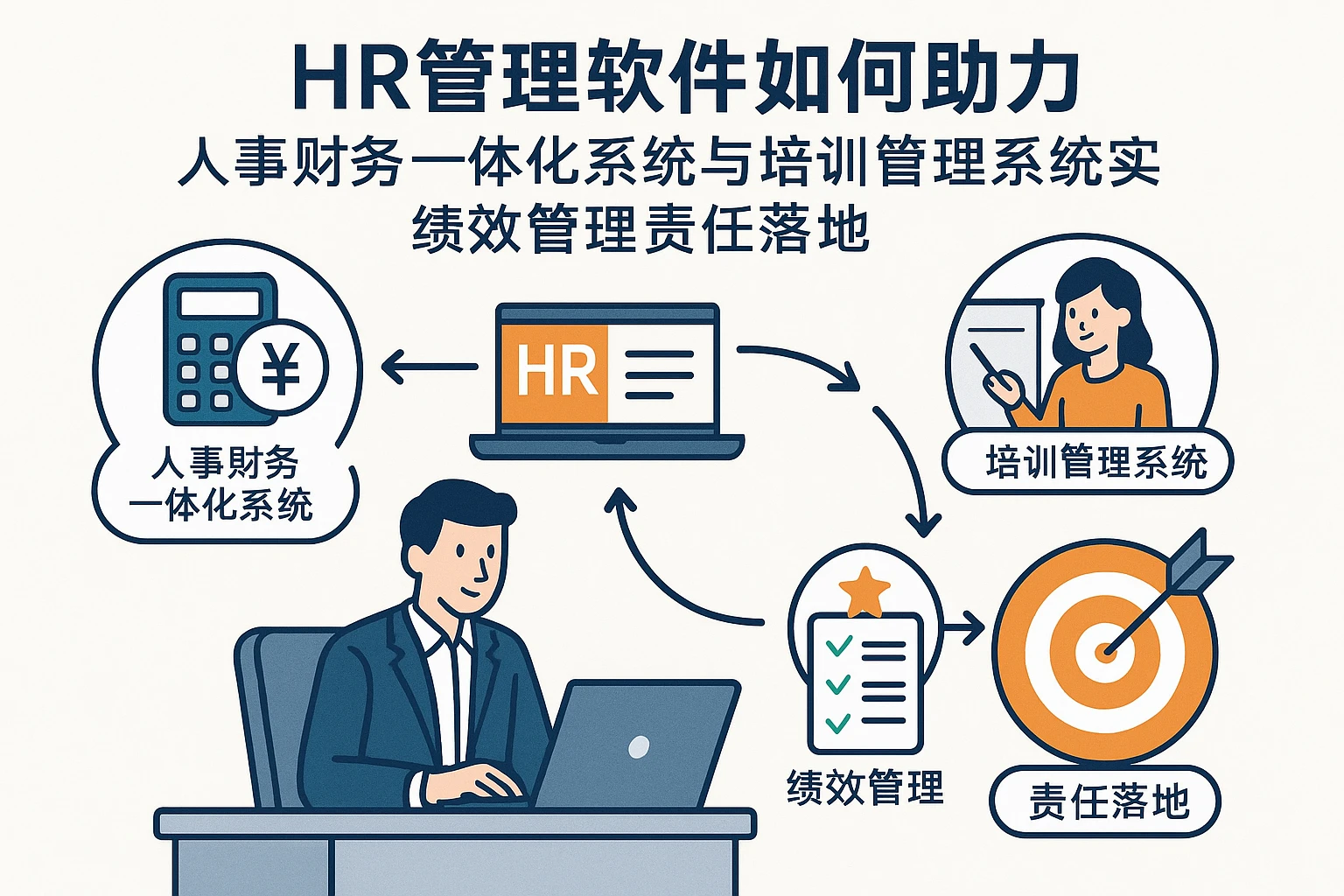 HR管理软件如何助力人事财务一体化系统与培训管理系统实现绩效管理责任落地