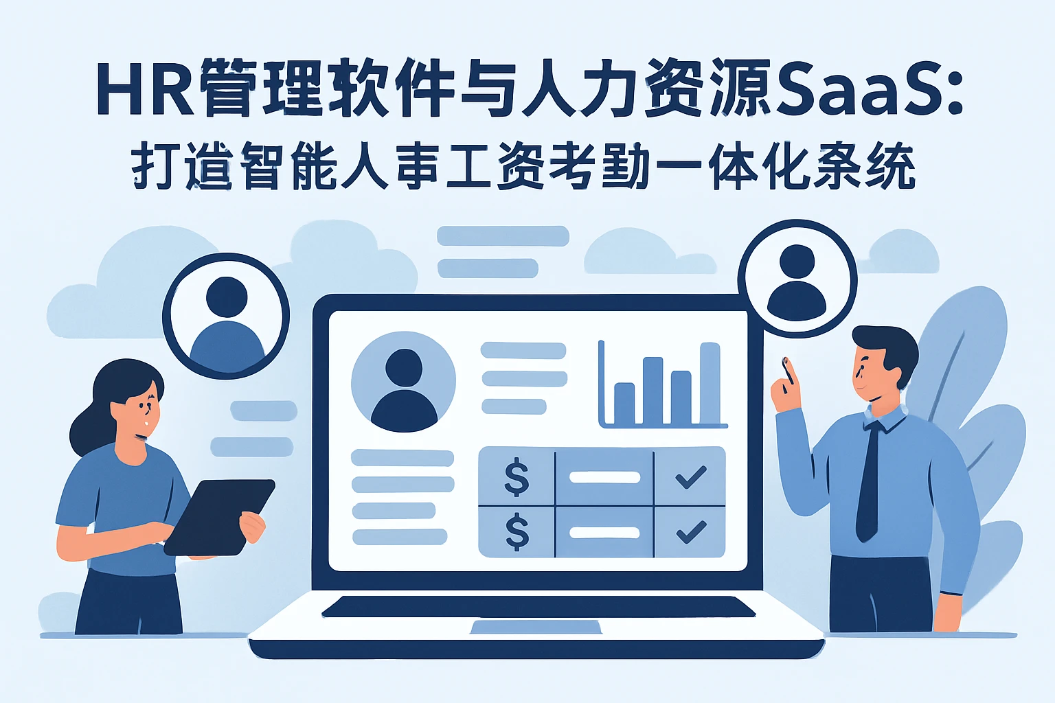 HR管理软件与人力资源SaaS：打造智能人事工资考勤一体化系统