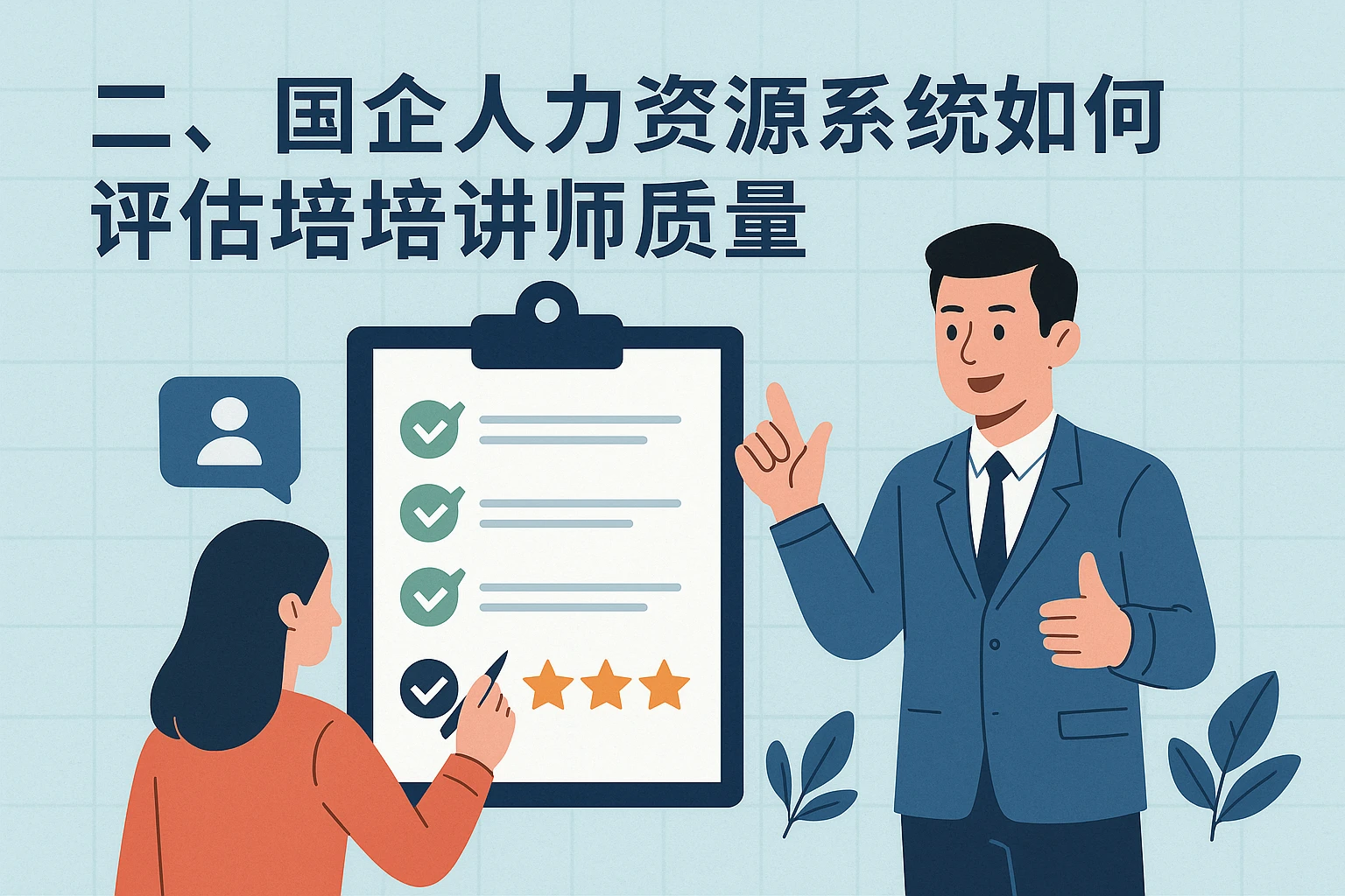 二、国企人力资源系统如何评估培训讲师质量