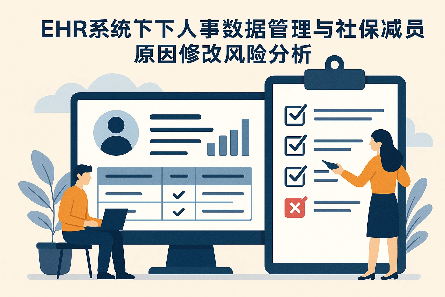 EHR系统下人事数据管理与社保减员原因修改风险分析