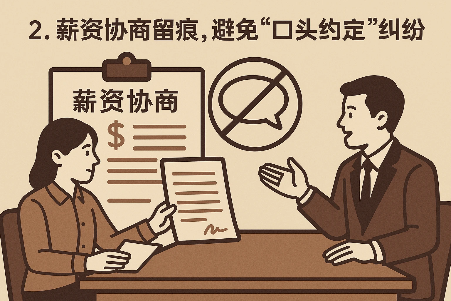 2. 薪资协商留痕，避免“口头约定”纠纷