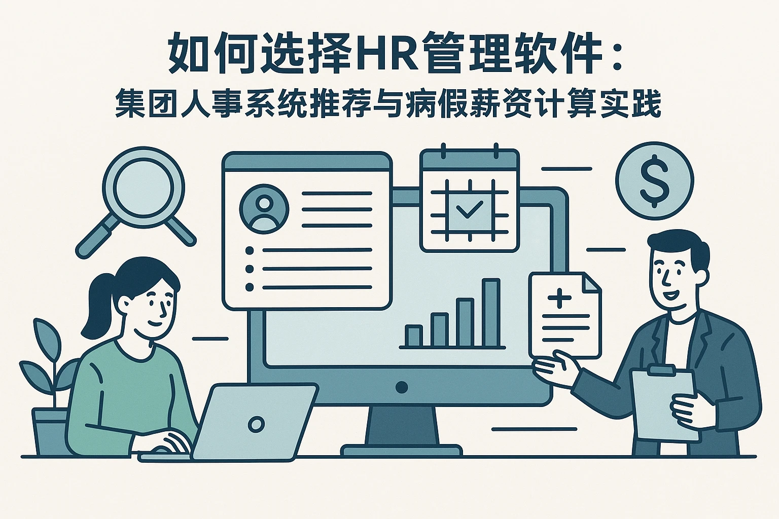 如何选择HR管理软件：集团人事系统推荐与病假薪资计算实践