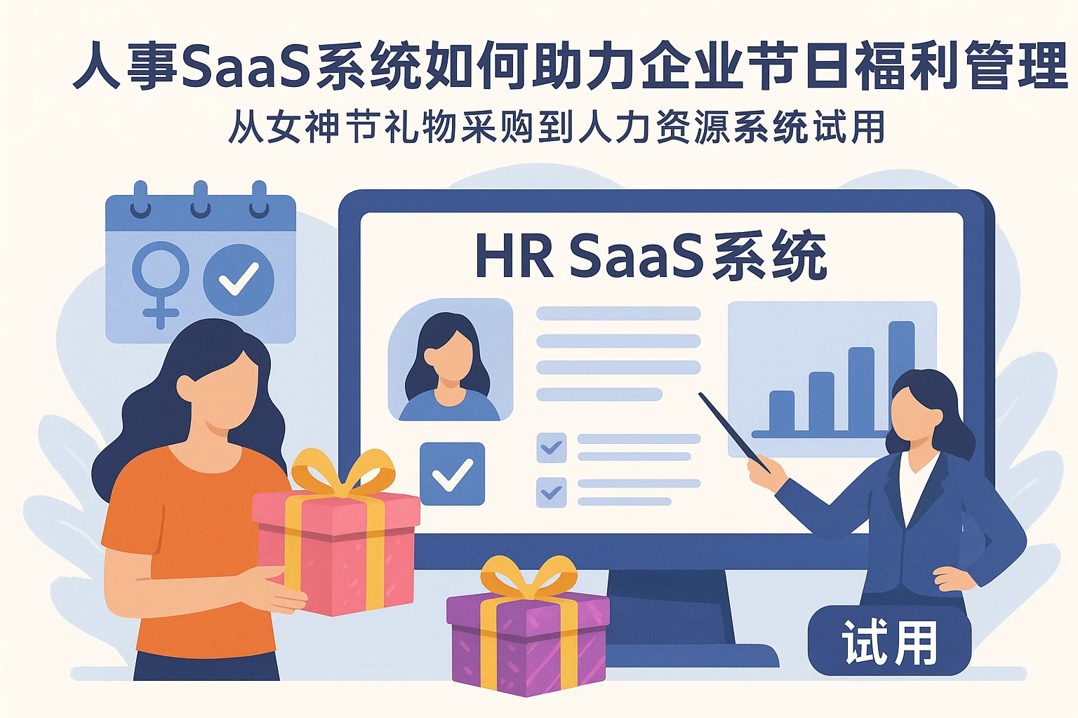 人事SaaS系统如何助力企业节日福利管理:从女神节礼物采购到人力资源系统试用