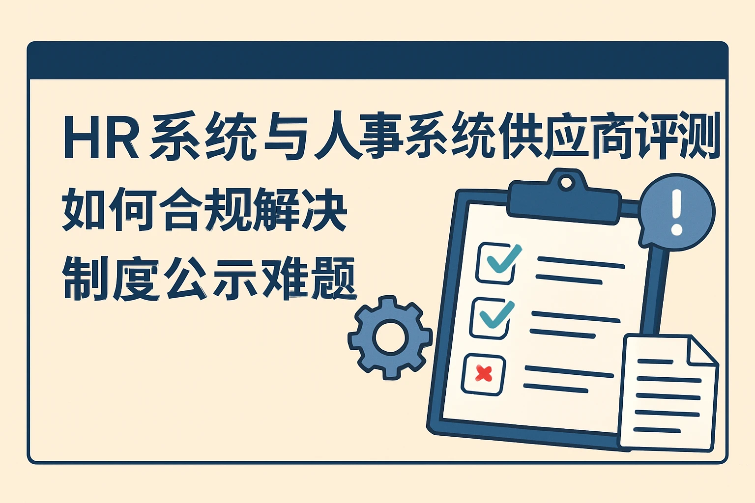 HR系统与人事系统供应商评测:如何合规解决制度公示难题