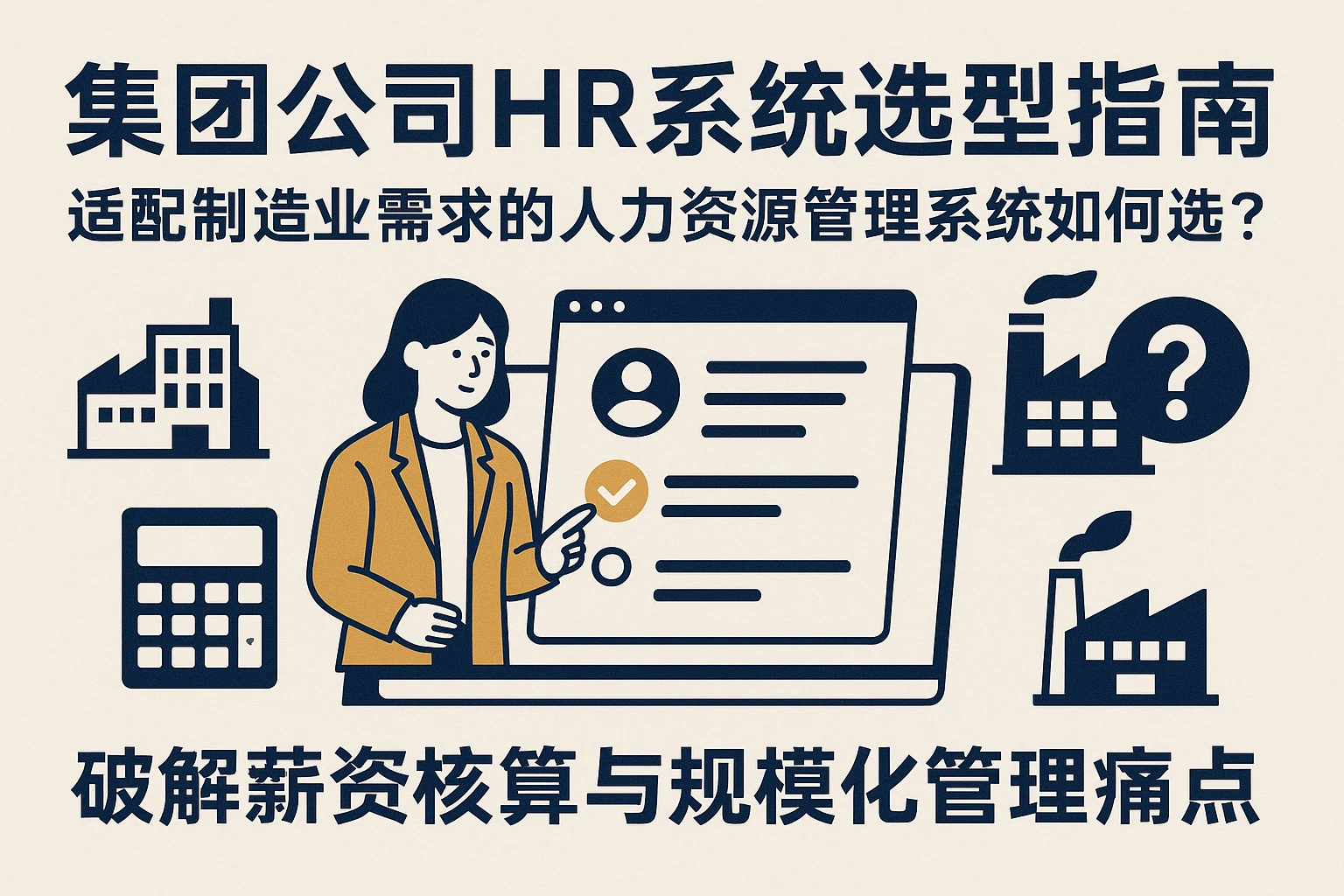集团公司HR系统选型指南：适配制造业需求的人力资源管理系统如何选？——破解薪资核算与规模化管理痛点
